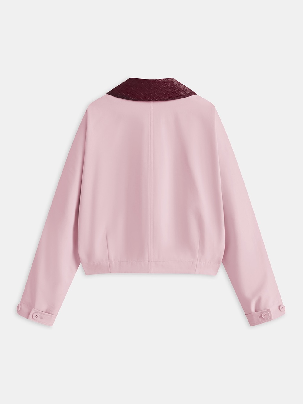 Commense PU Collar Cropped Jacket - Picture 4 of 6